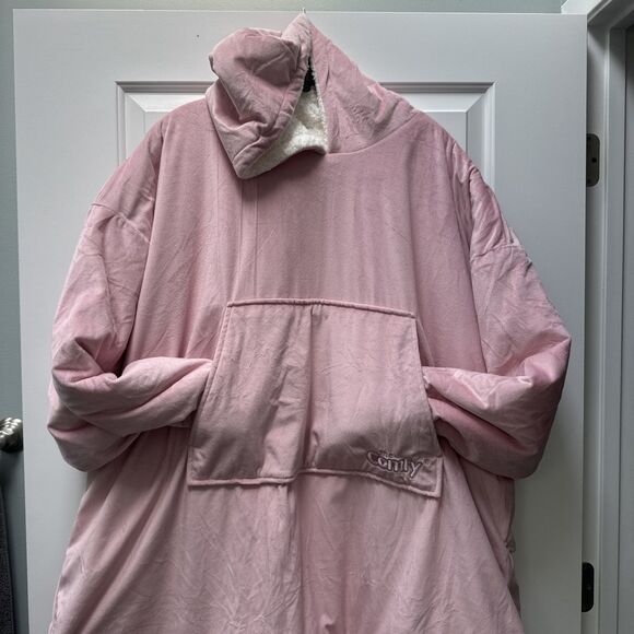 The Comfy Original Wearable Hoodie Blanket Women One Size Pink Oversized Pocket - Picture 1 of 8